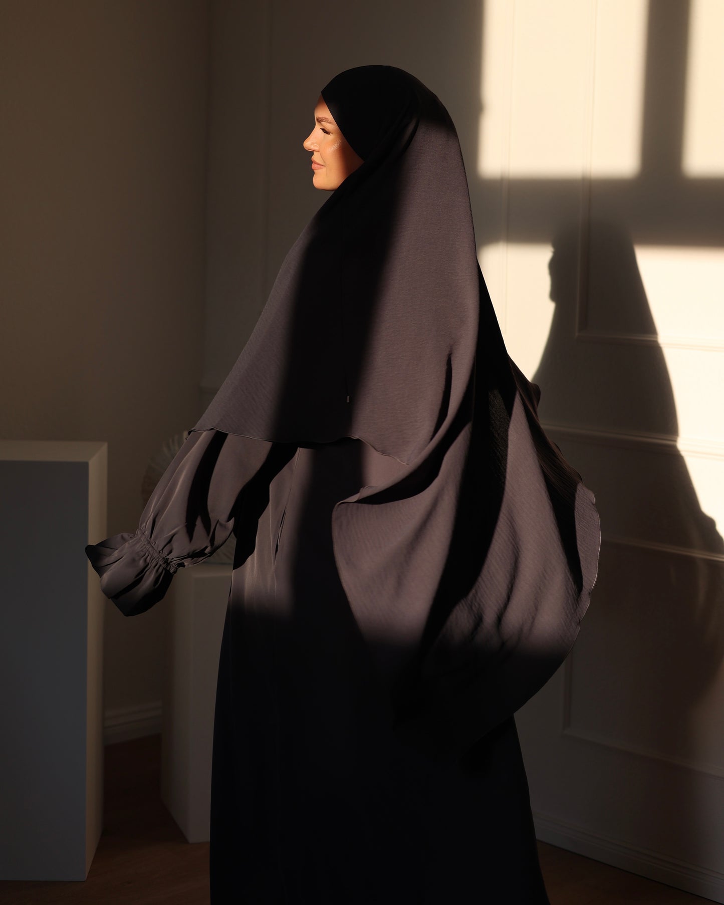 COLLECTION PEARLY Khimar en coton MER