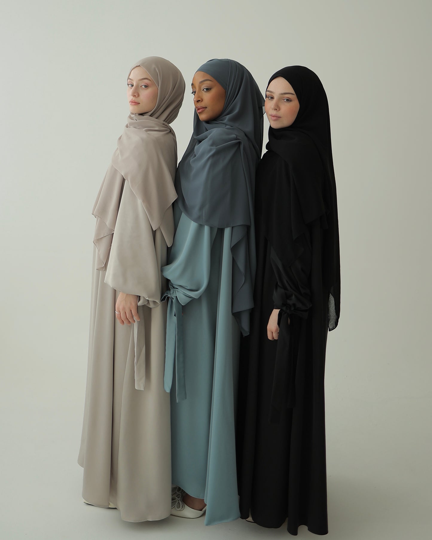 Satin Abaya PEARL (ohne Gürtel)