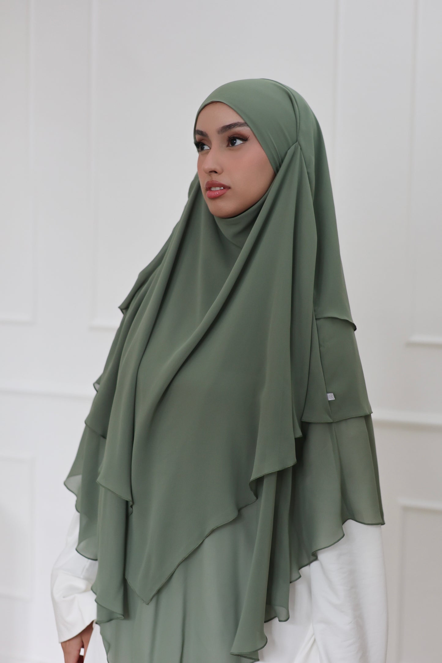 Chiffon Khimar VERT SAUGE