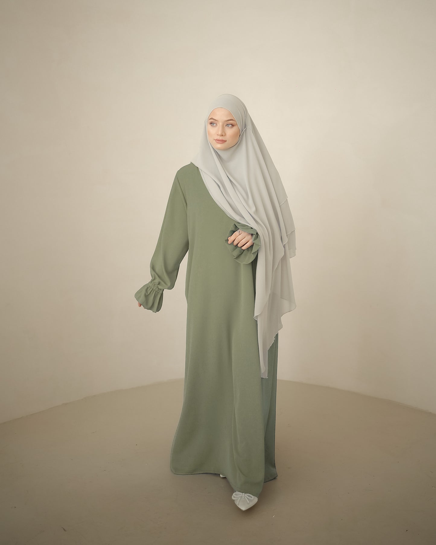 Abaya Romantique SAGE