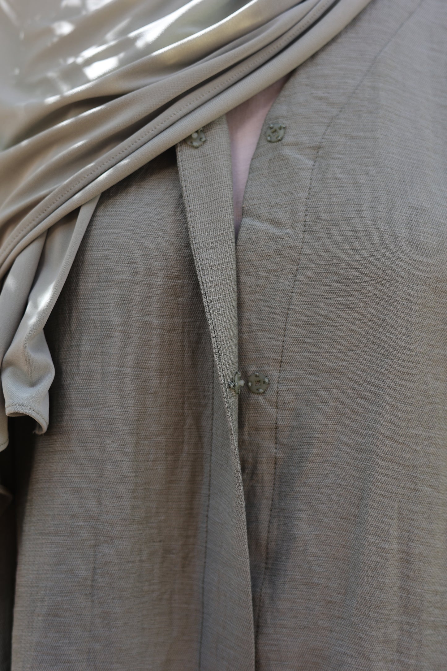 Linen Abaya OLIVE TREE