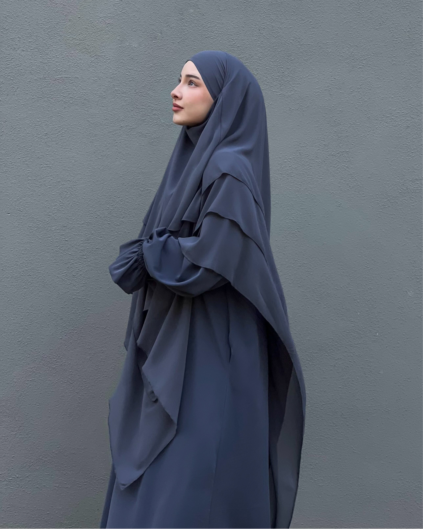 Langer Chiffon Khimar SEA