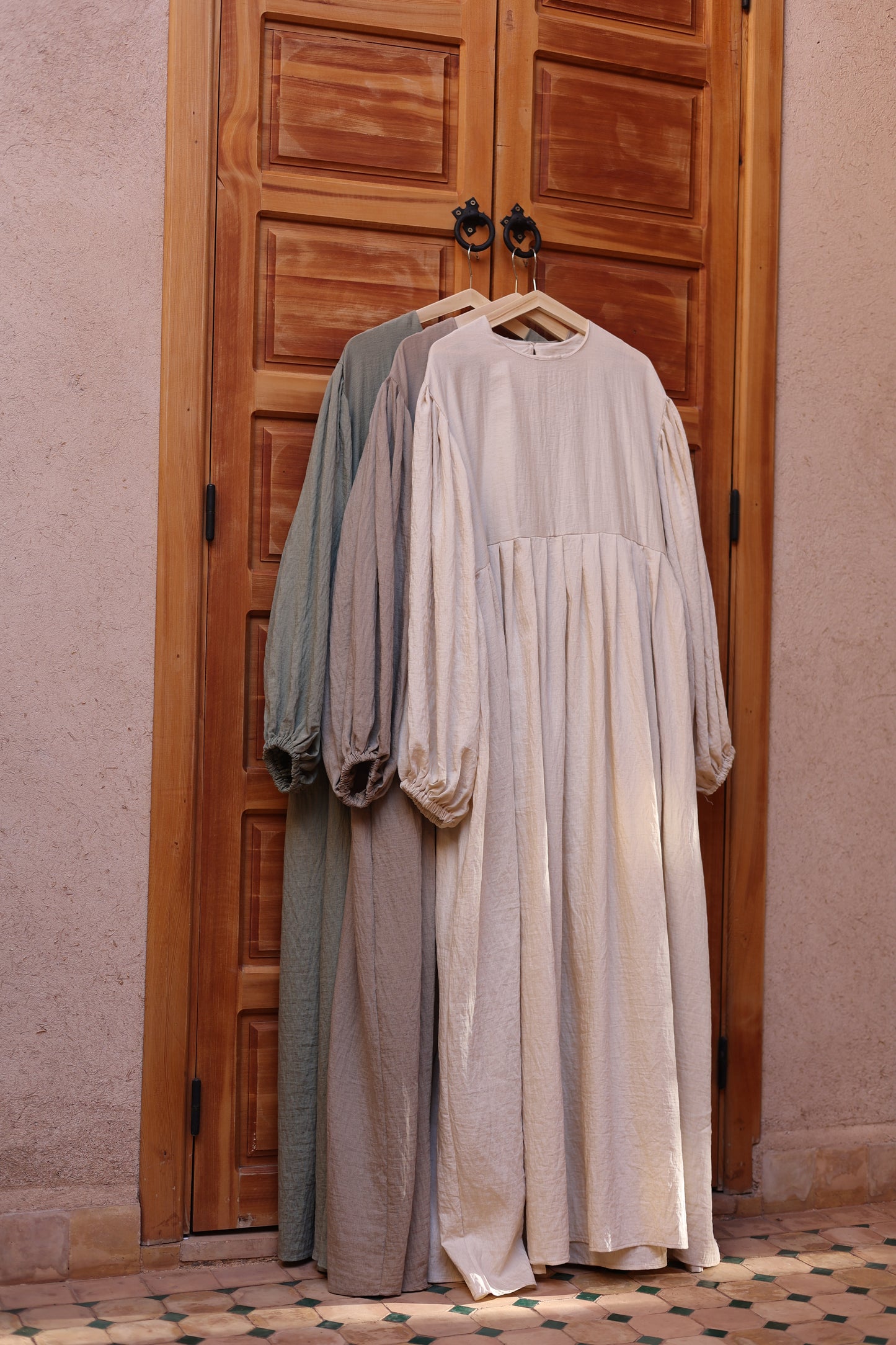 Flowy Linen Dress OLIVE TREE