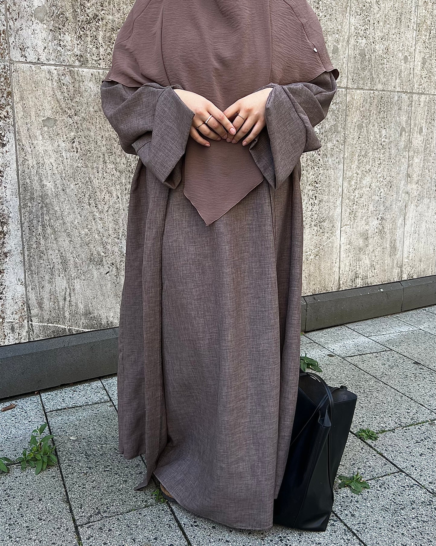 Abaya Set Linen Look