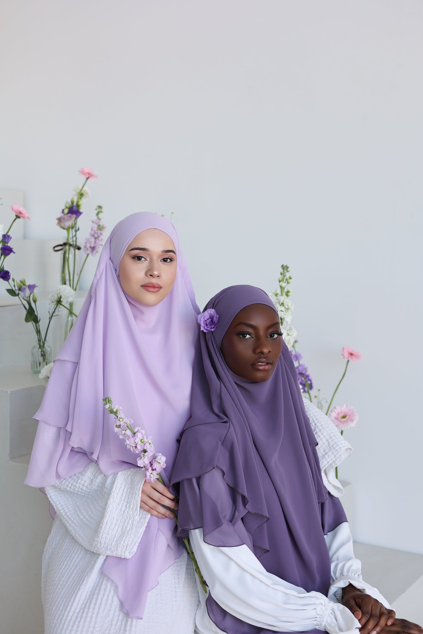 Chiffon Khimar LAVANDE