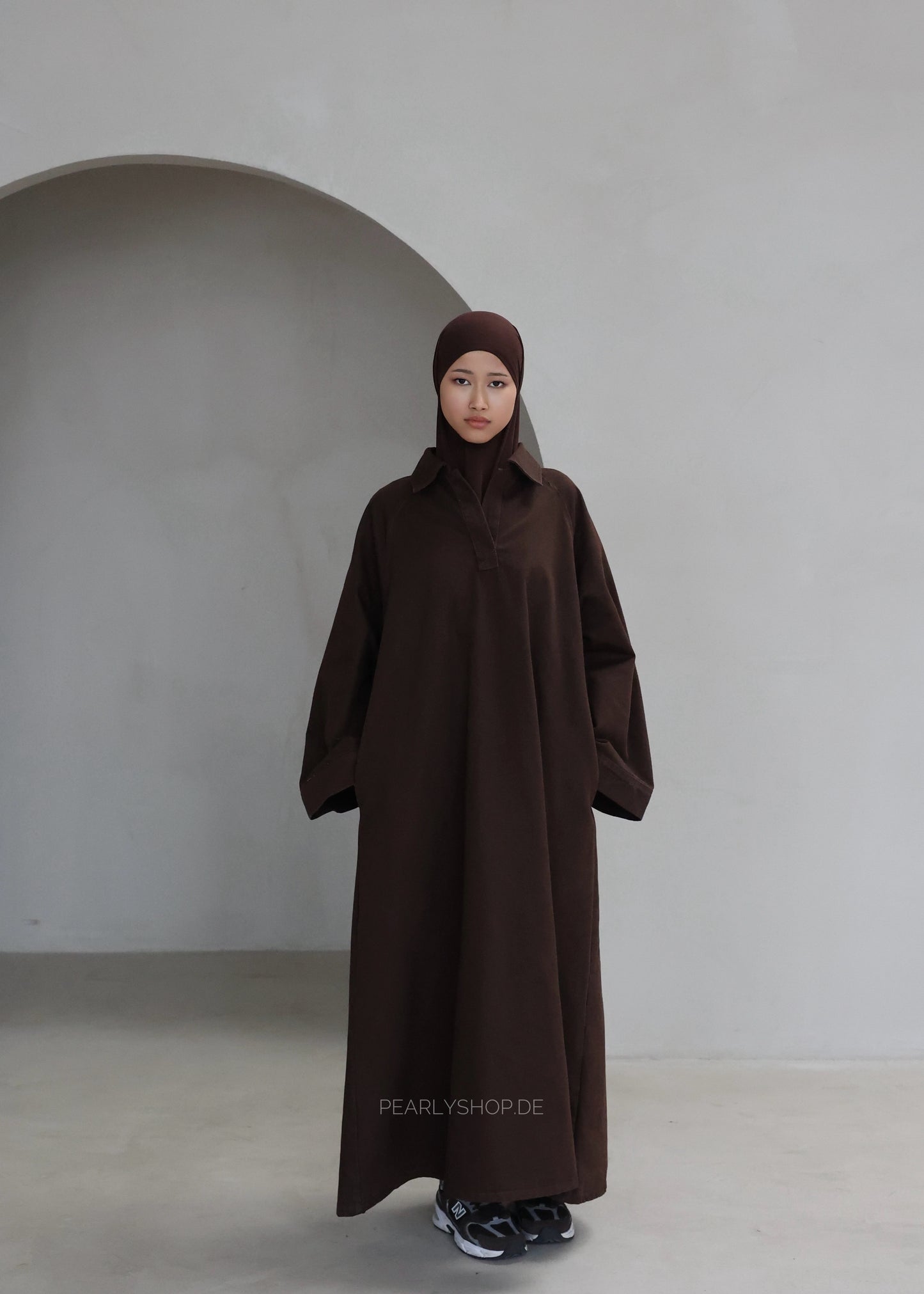 Abaya DENIM FLOW Brown