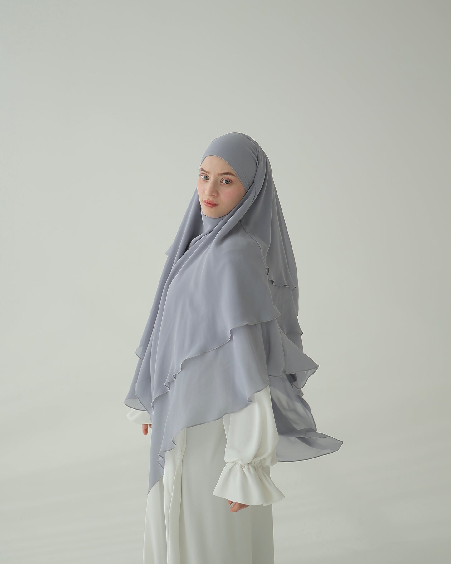 Three-layer chiffon Khimar ICE