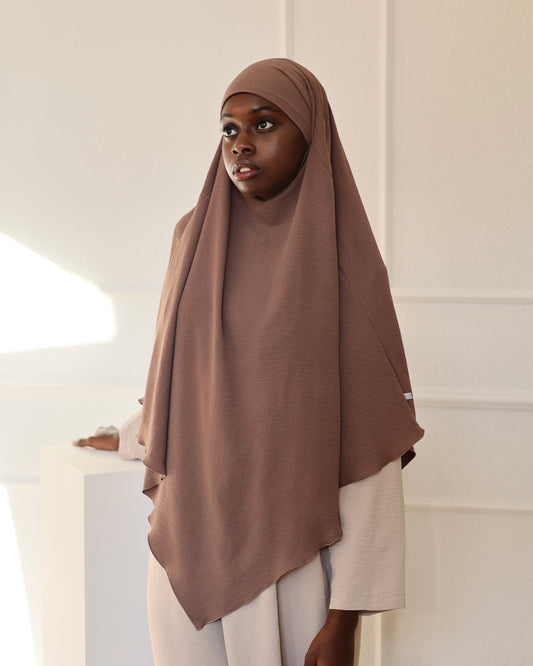 PEARLY COLLECTION cotton Khimar EARTH