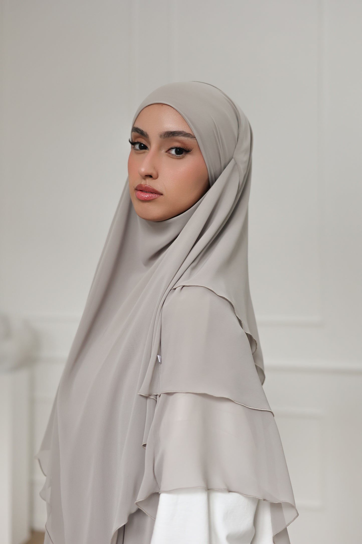 Chiffon Khimar GREIGE
