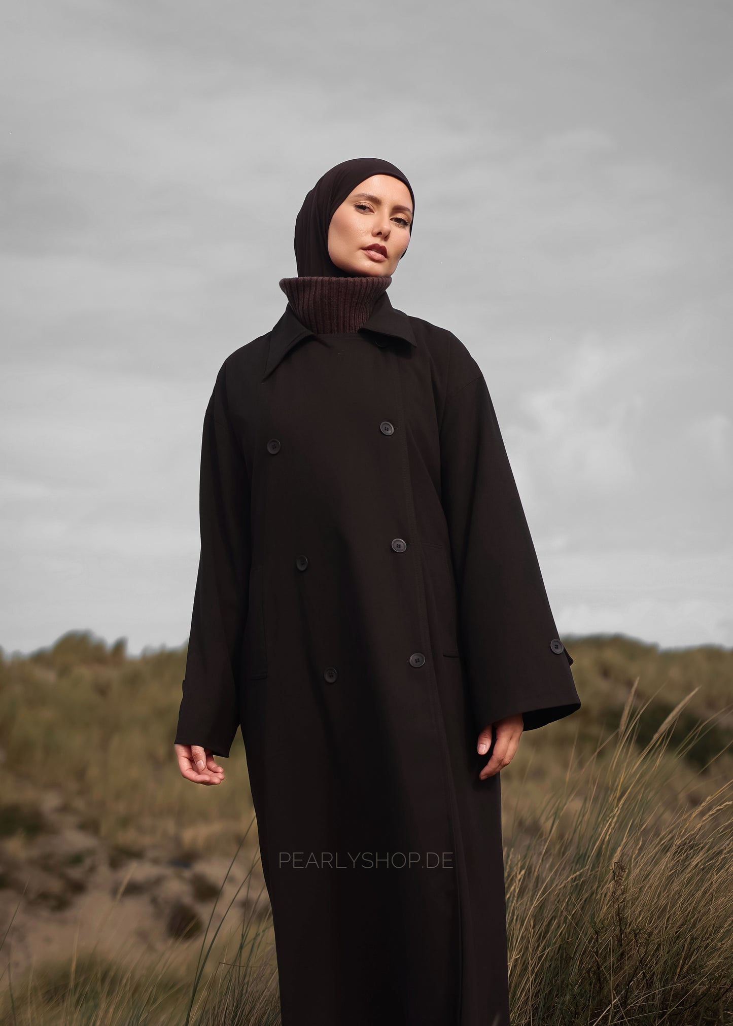 PEARLY STUDIO Trenchcoat DARK BROWN