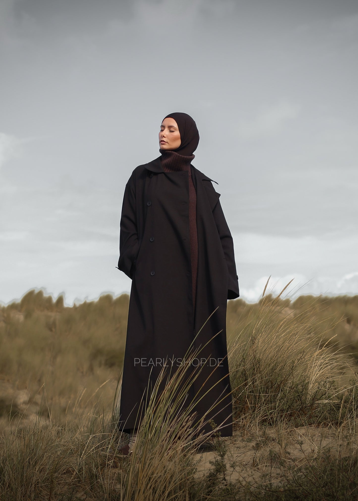 PEARLY STUDIO Trenchcoat DARK BROWN
