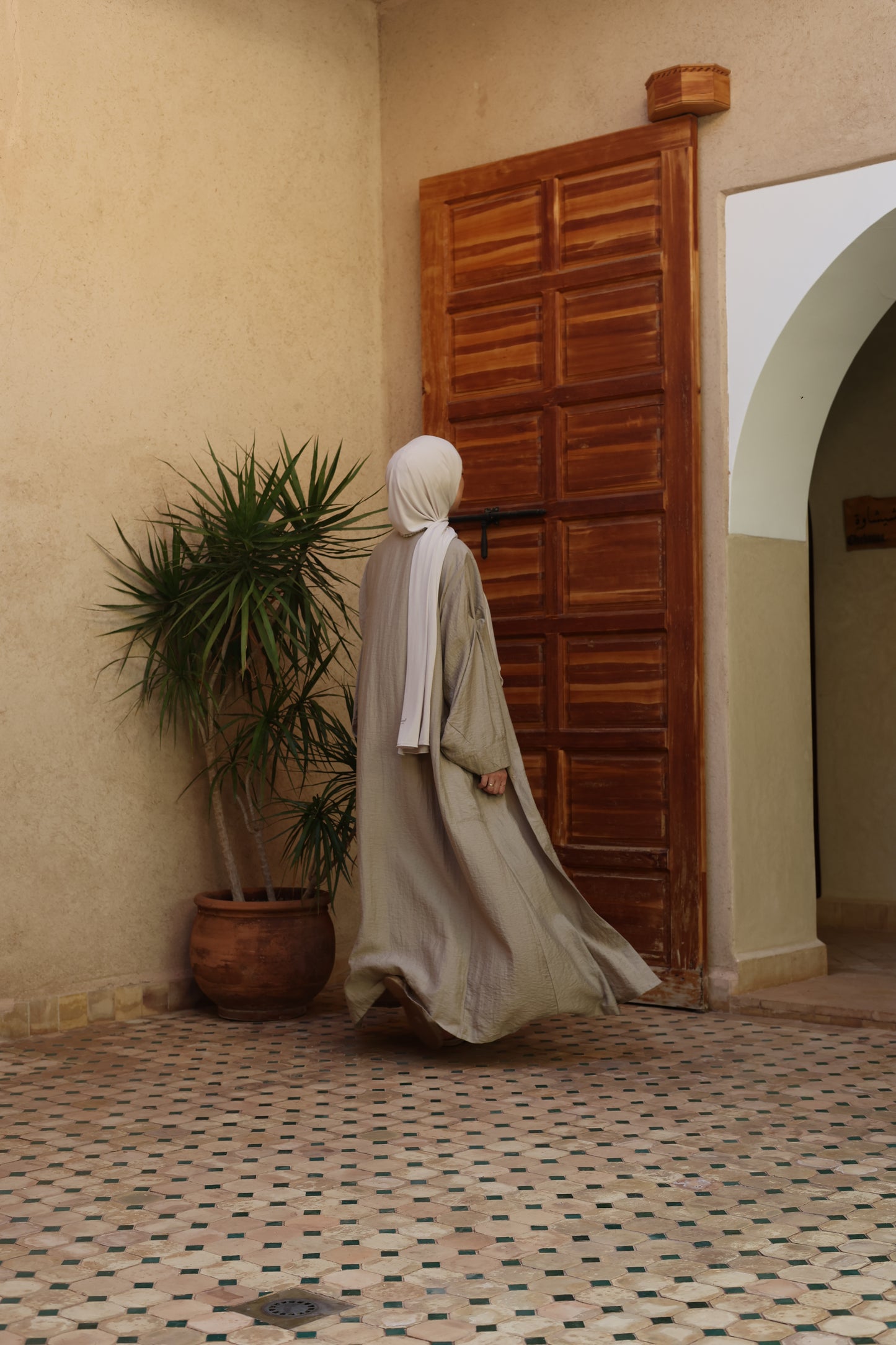 Abaya en lin DESERT