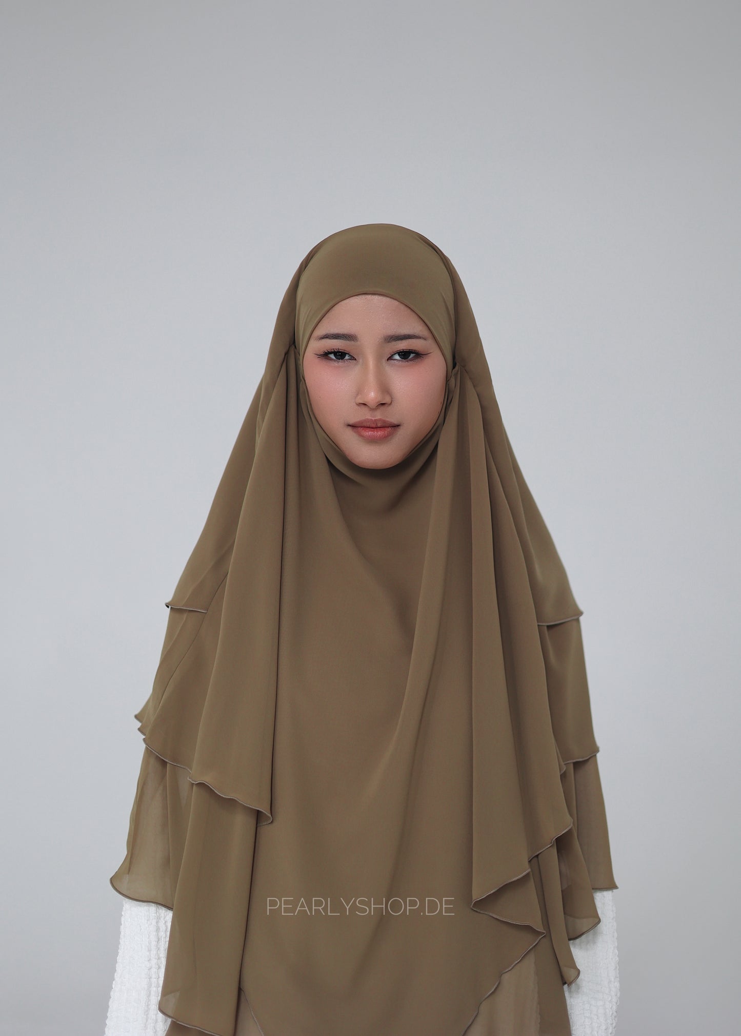 Chiffon Khimar OLIVE