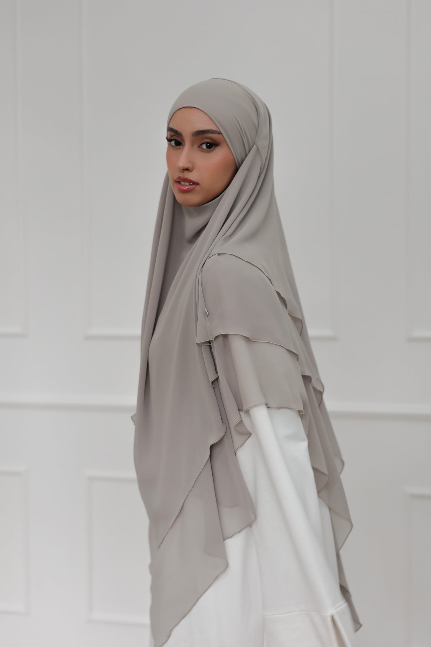 Chiffon Khimar GREIGE