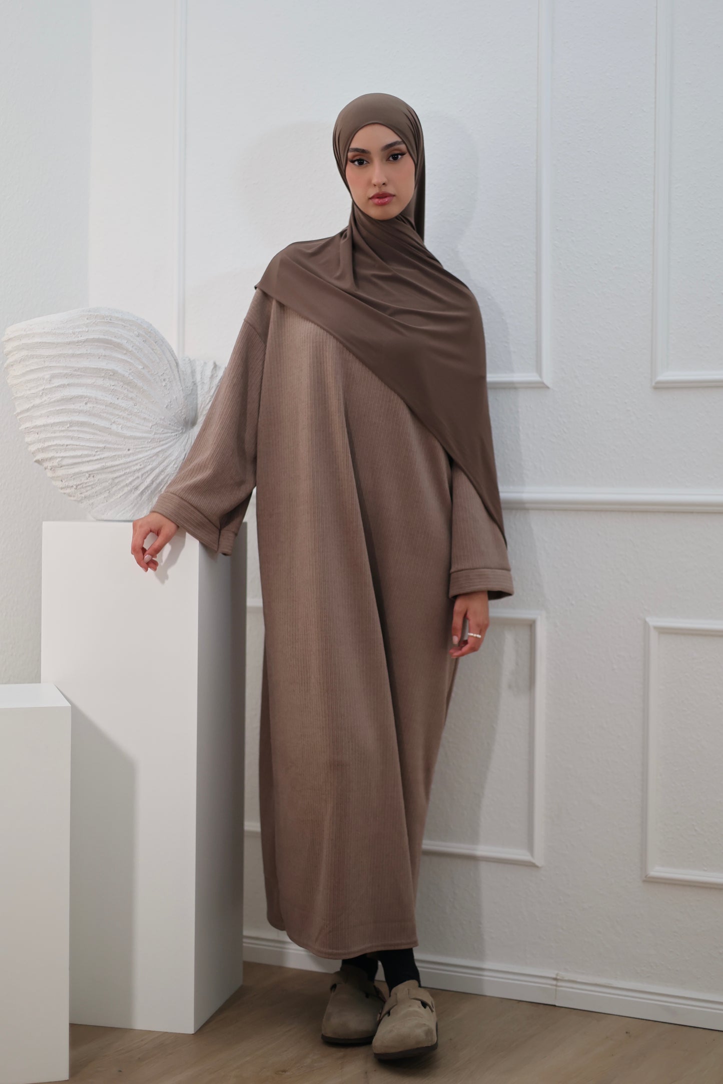 sweater dress CAPPUCINO