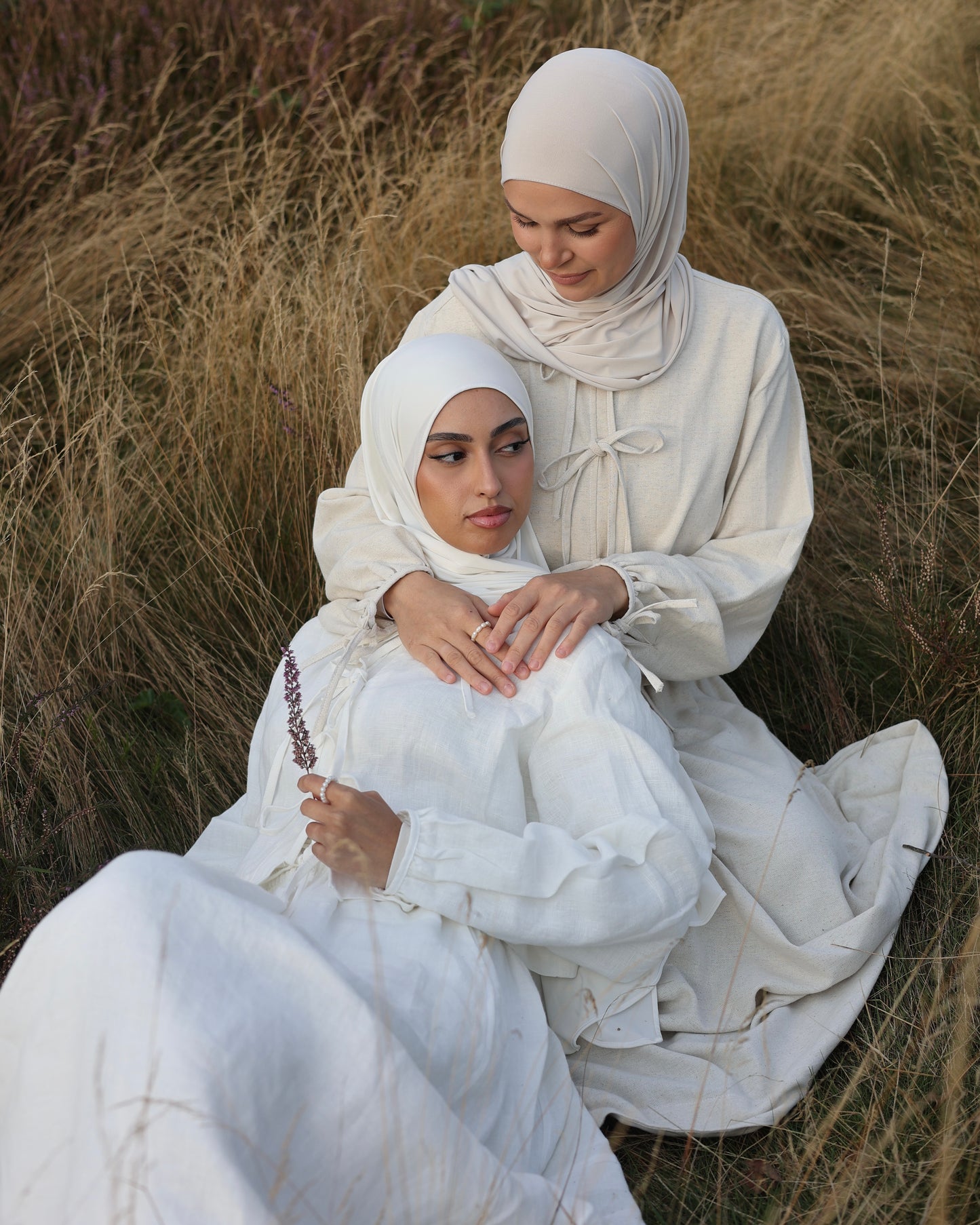 PEARLY STUDIO Linen twinset SWAN