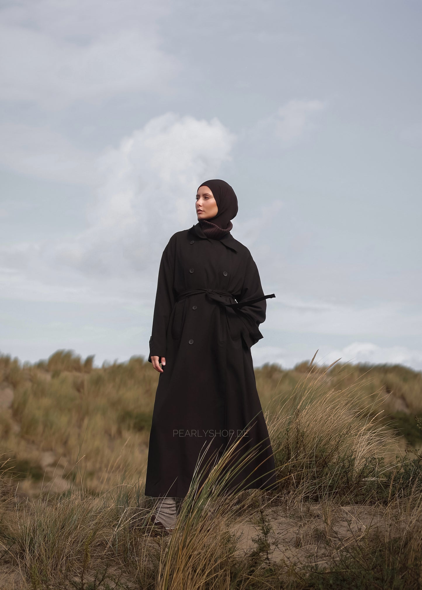 PEARLY STUDIO Trenchcoat DARK BROWN