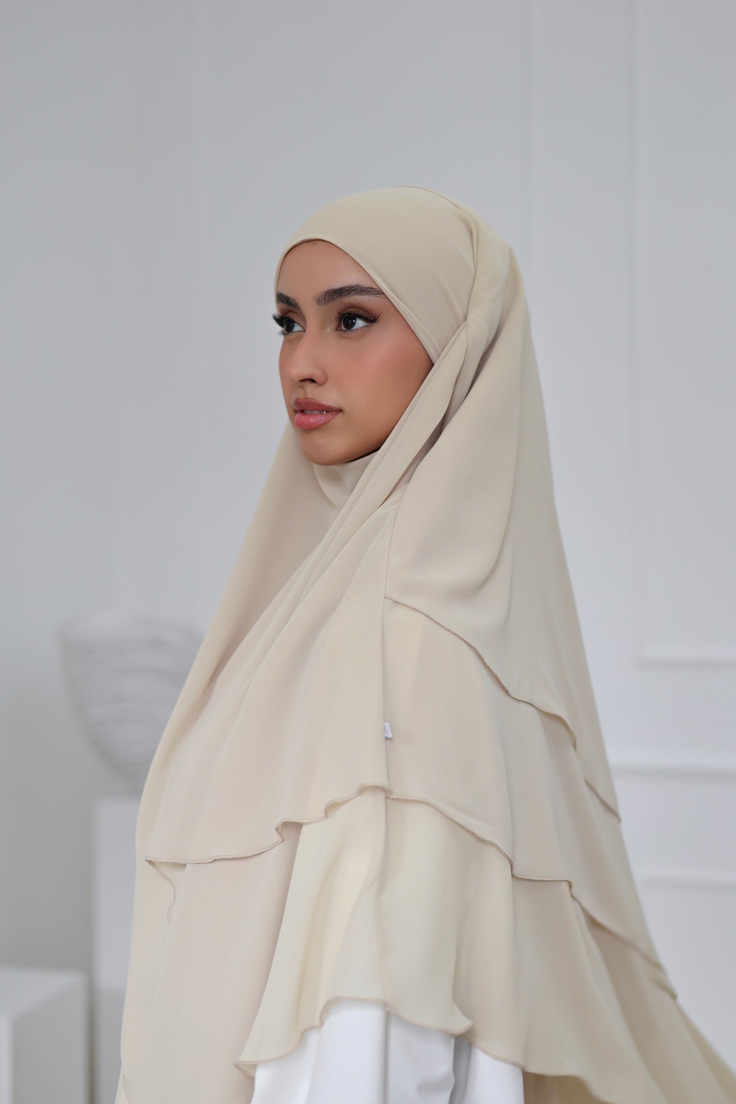 Chiffon Khimar VANILLE