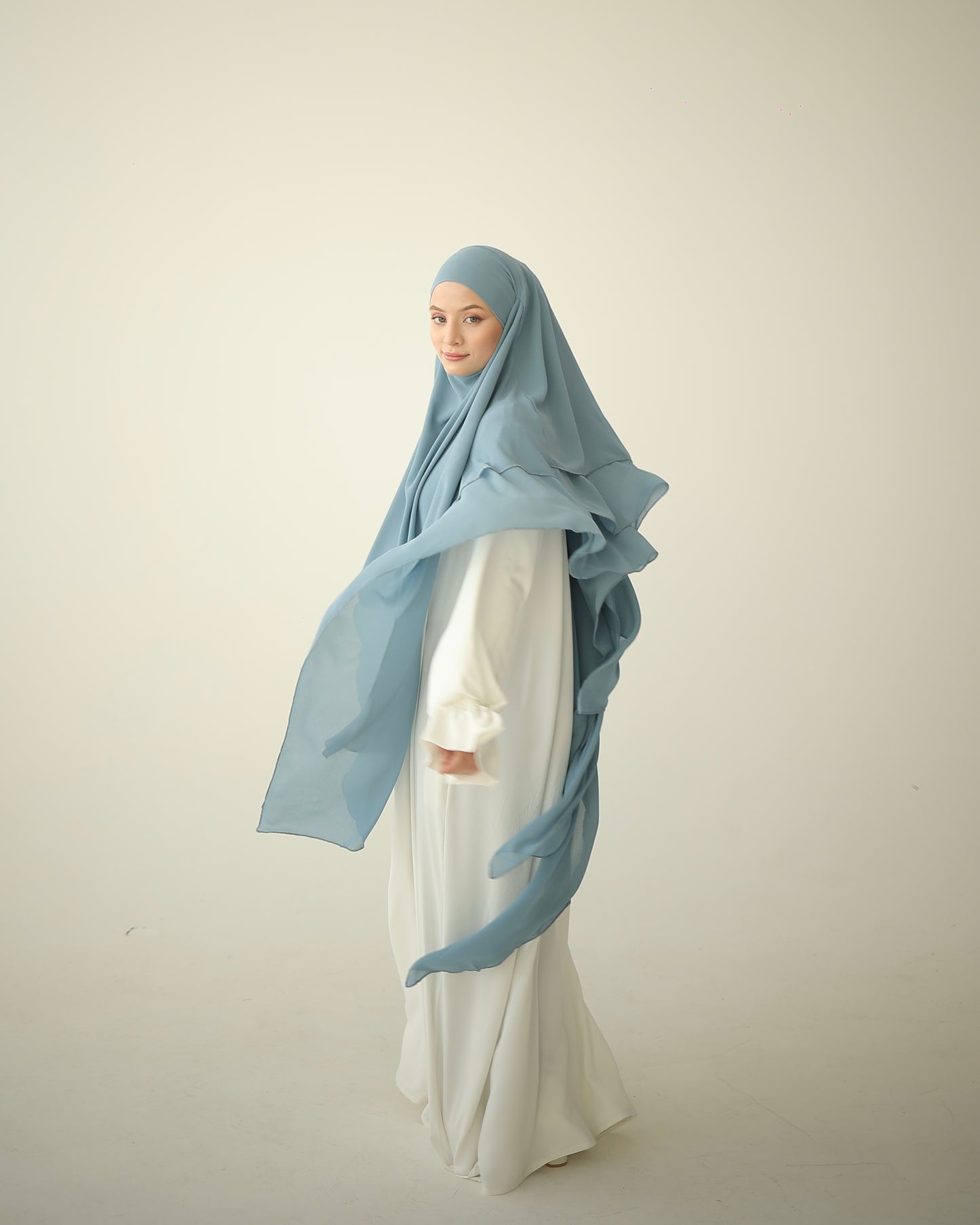 Khimar BARBE À PAPA BLEUE