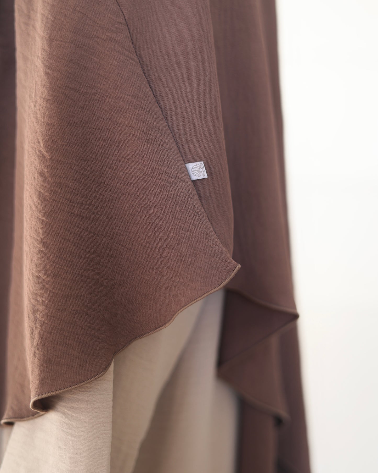 PEARLY COLLECTION cotton Khimar EARTH