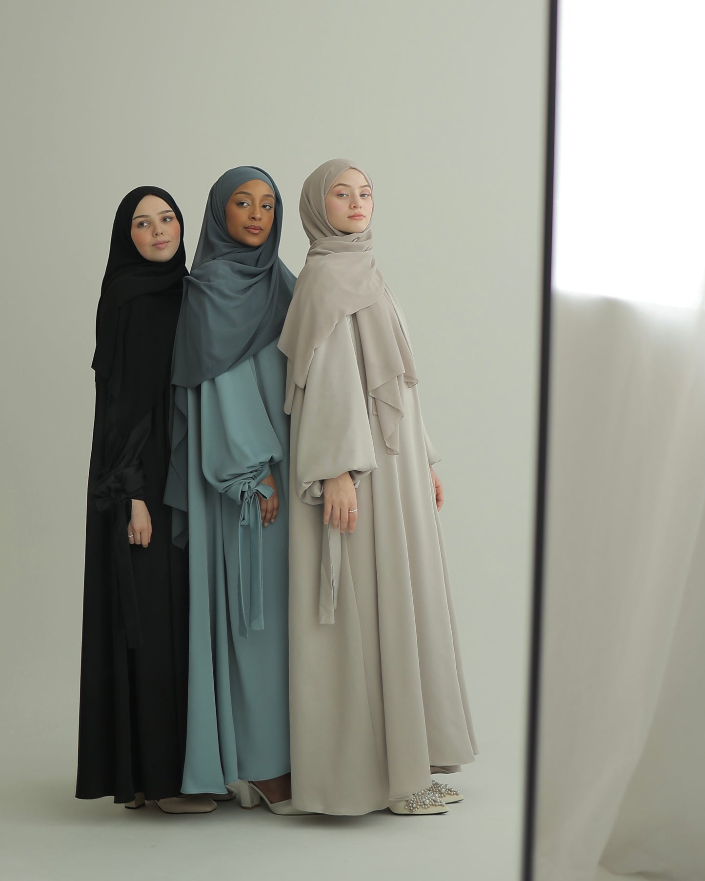 Satin Abaya PEARL (ohne Gürtel)
