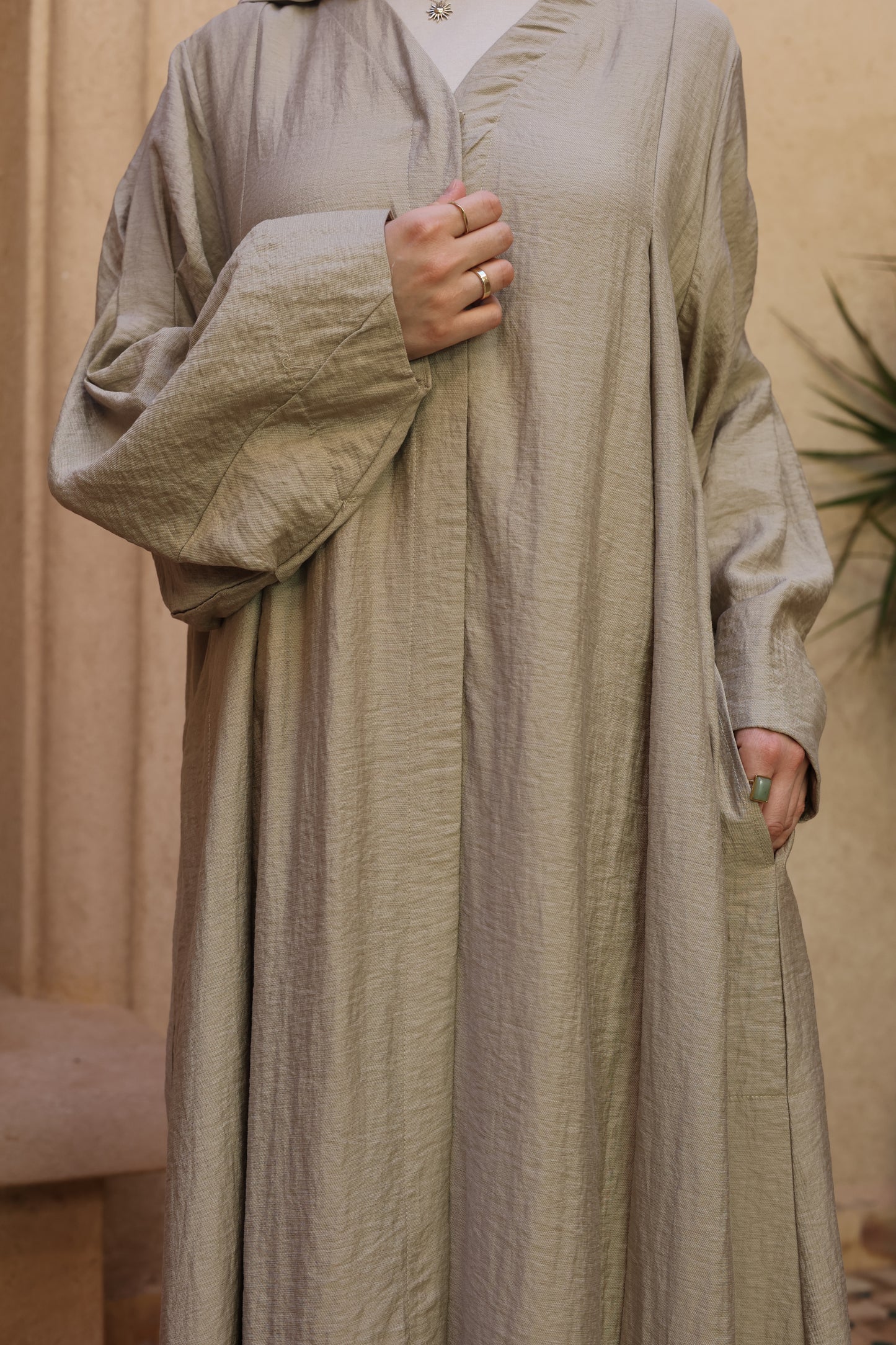 Abaya en lin DESERT
