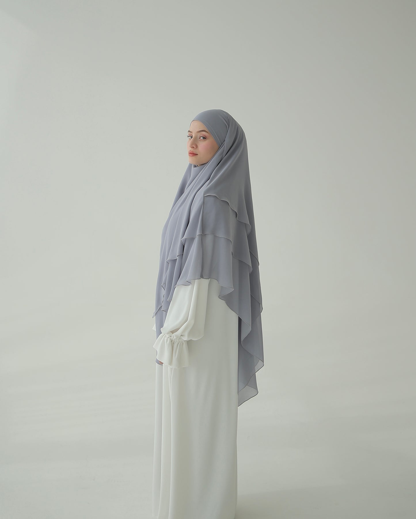 Three-layer chiffon Khimar ICE