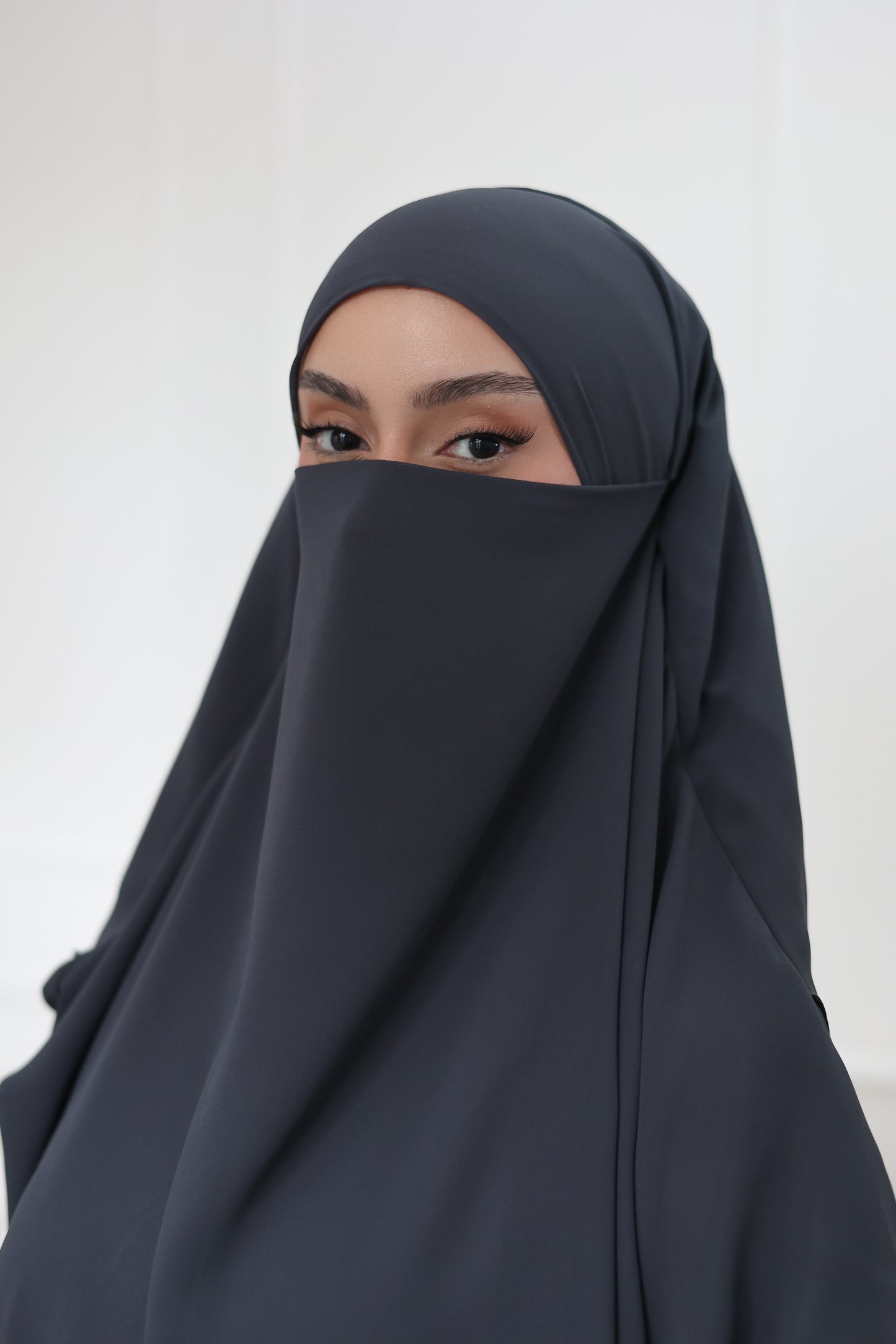 Three-layer chiffon Khimar THUNDER