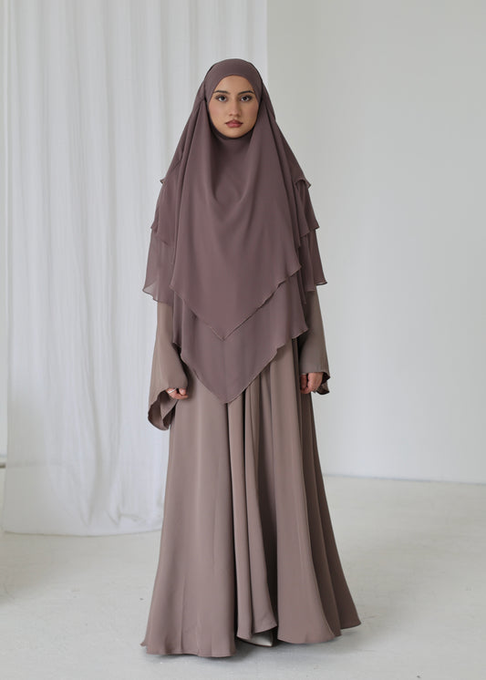 Chiffon Khimar TAUPE