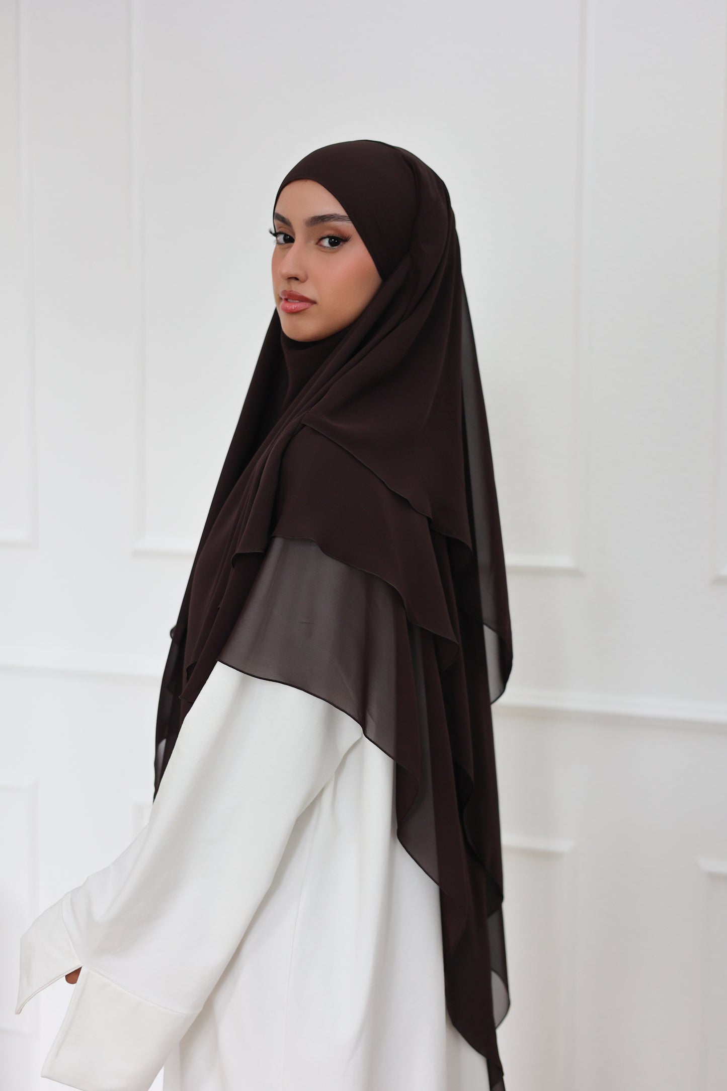 Chiffon Khimar ESPRESSO