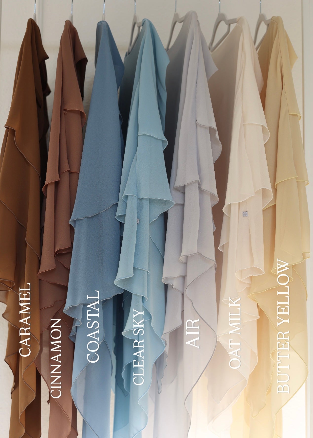 Chiffon Khimar CINNAMON