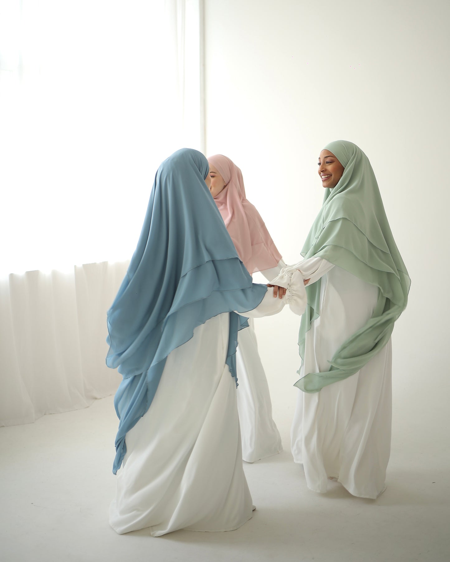 Khimar BARBE À PAPA BLEUE