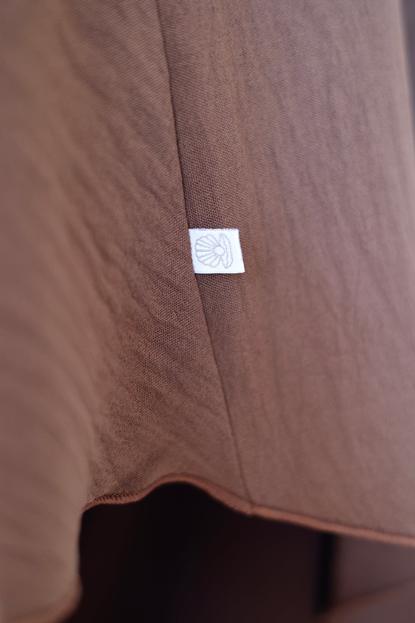 COLLECTION PEARLY Khimar en coton ESPRESSO