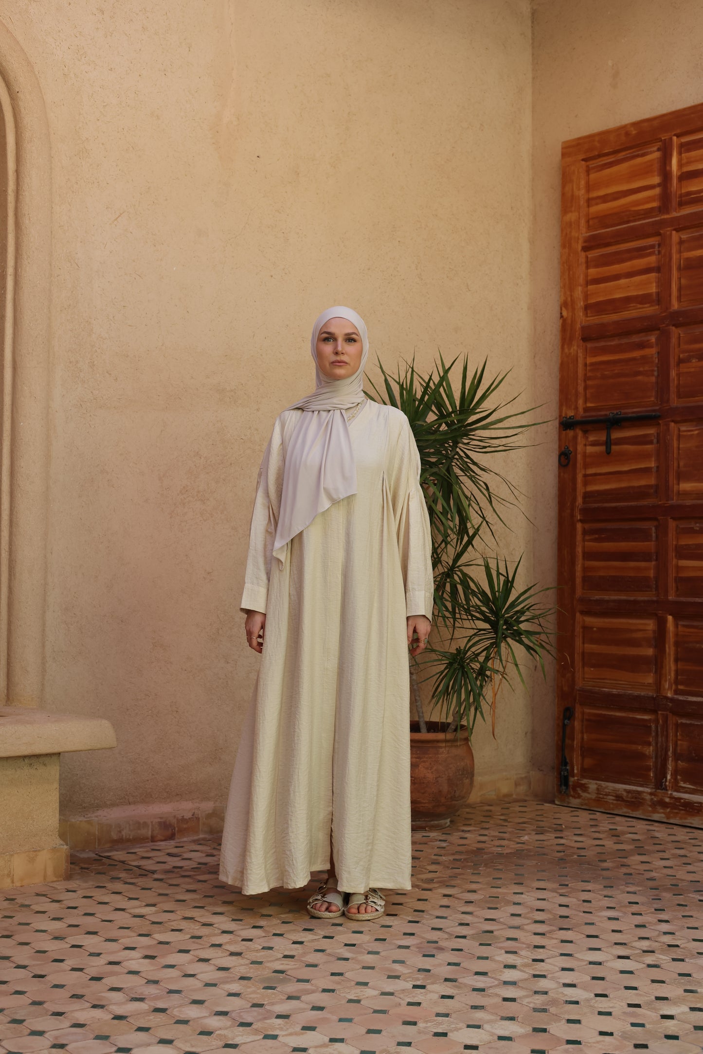 Abaya en lin BRISE D'ÉTÉ