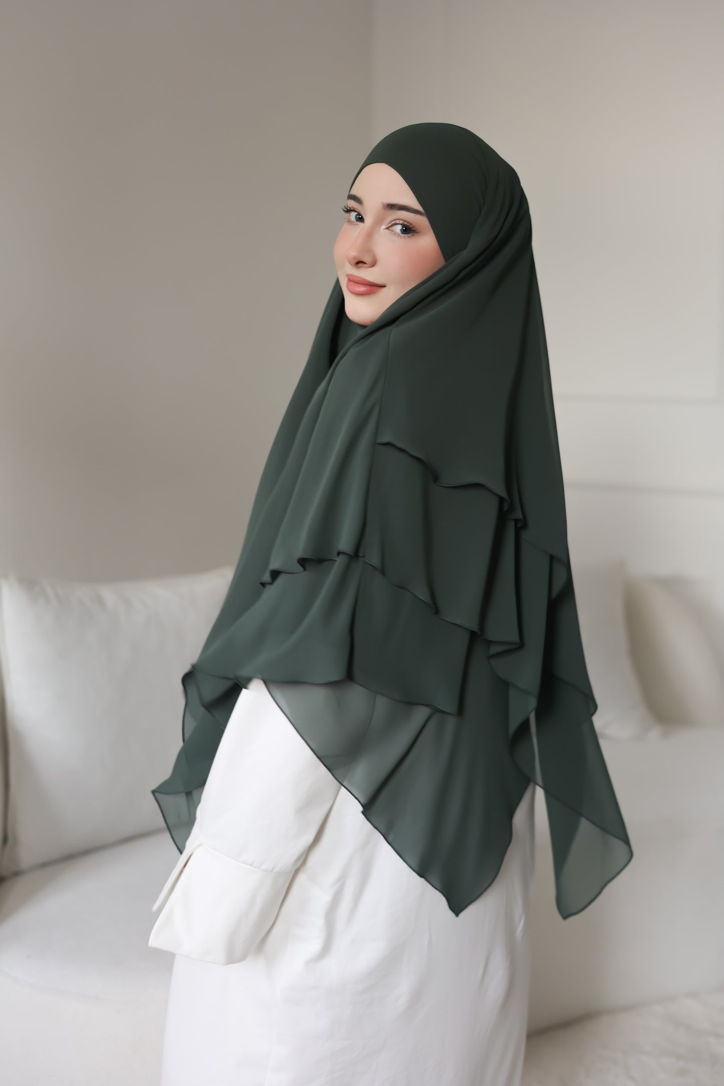 Chiffon Khimar FORÊT