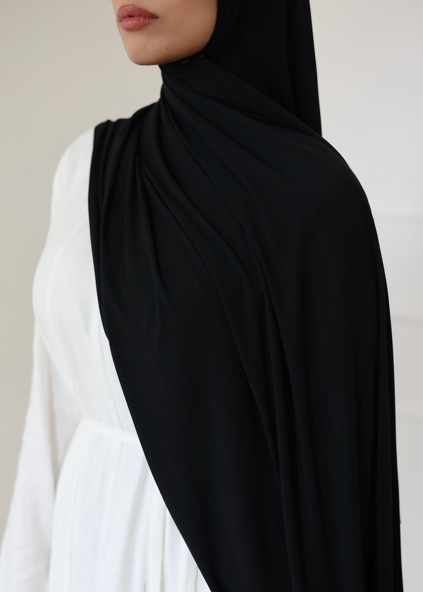Breathable Bamboo Hijab BLACK