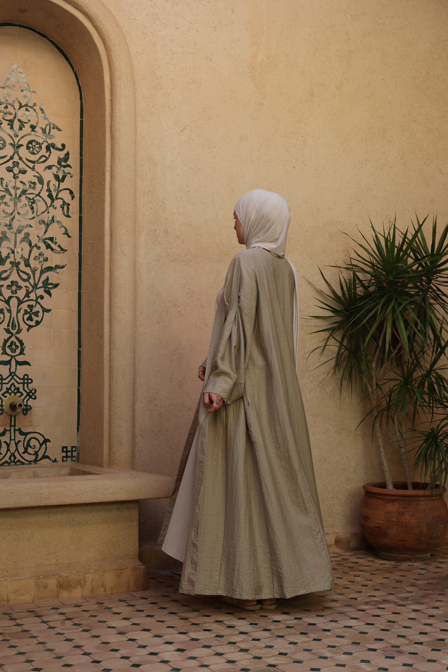 Abaya en lin DESERT