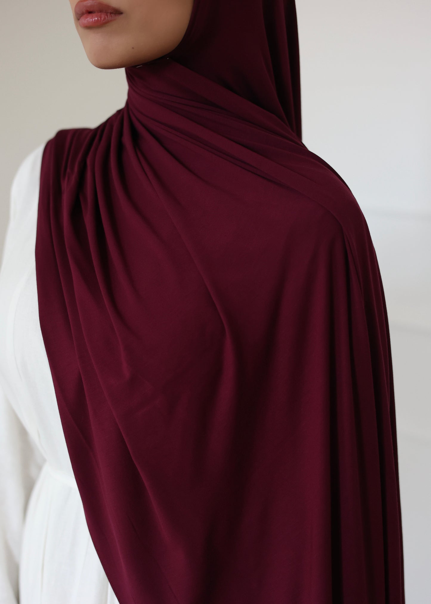 Breathable Bamboo Hijab BURGUNDY