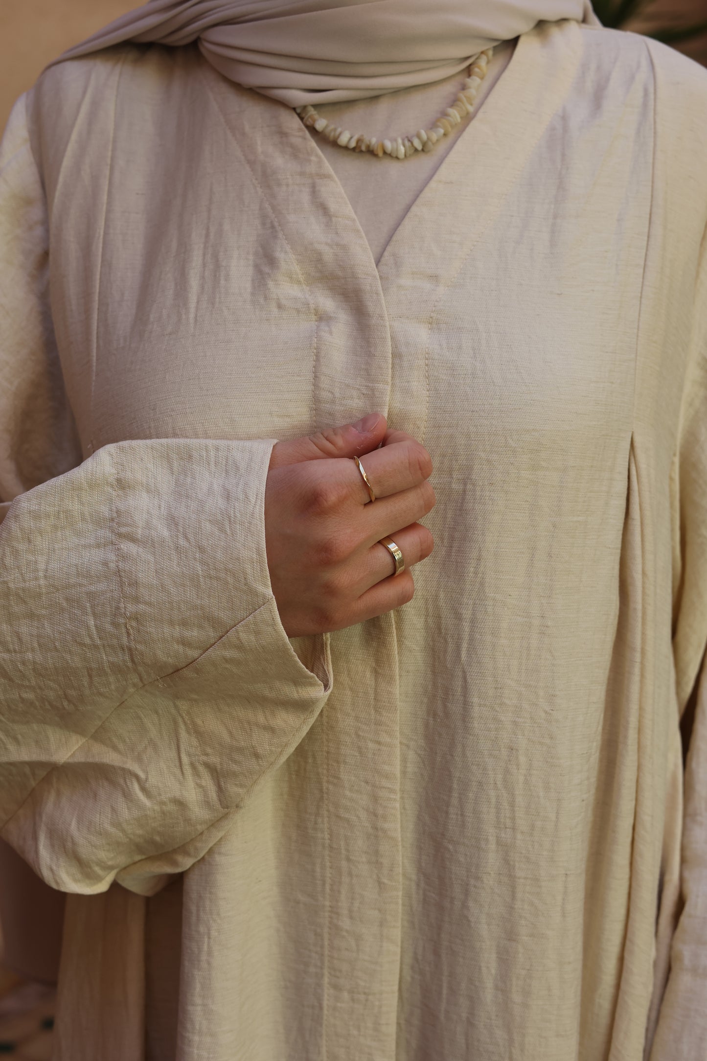 Abaya en lin BRISE D'ÉTÉ