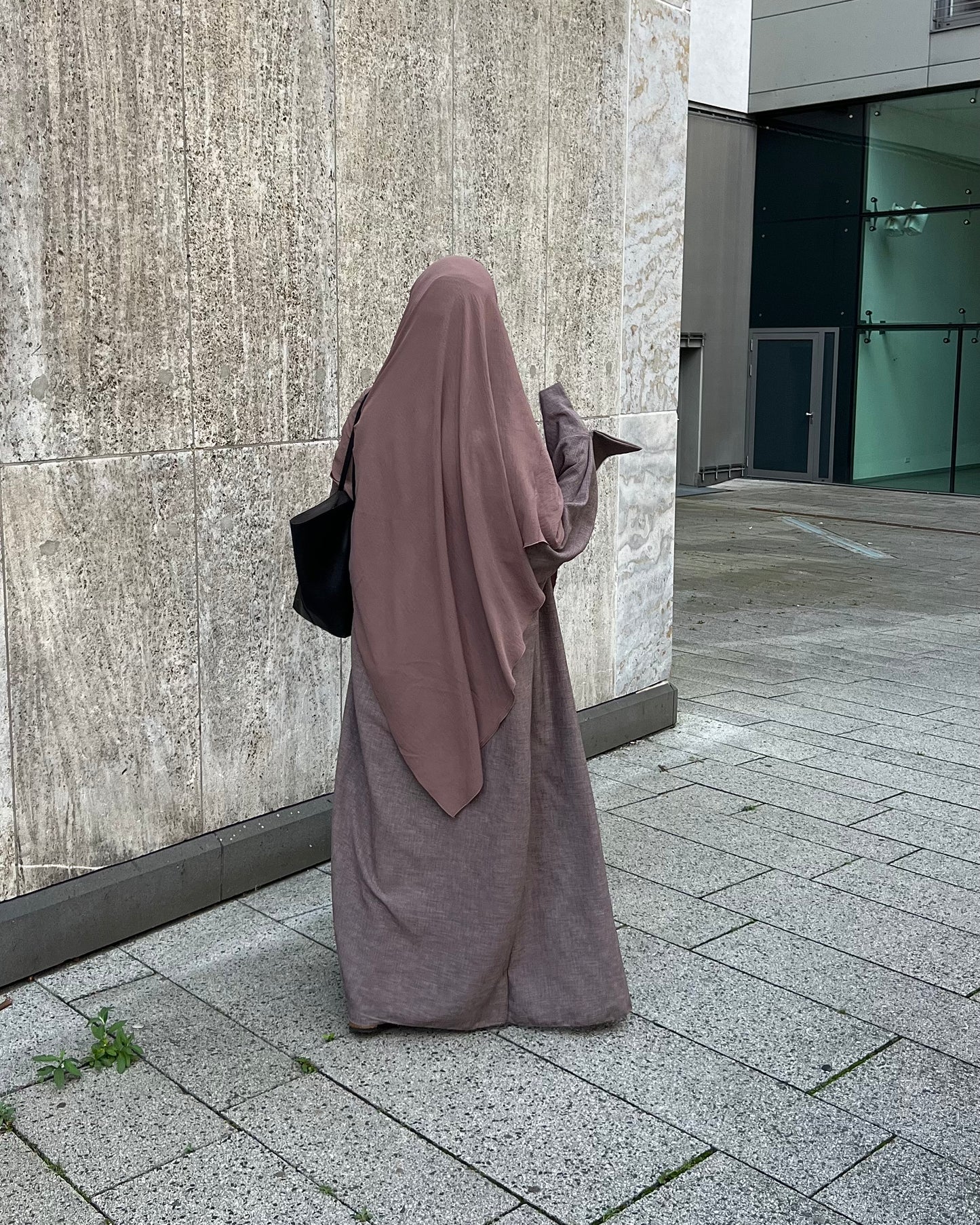 Abaya Set Linen Look