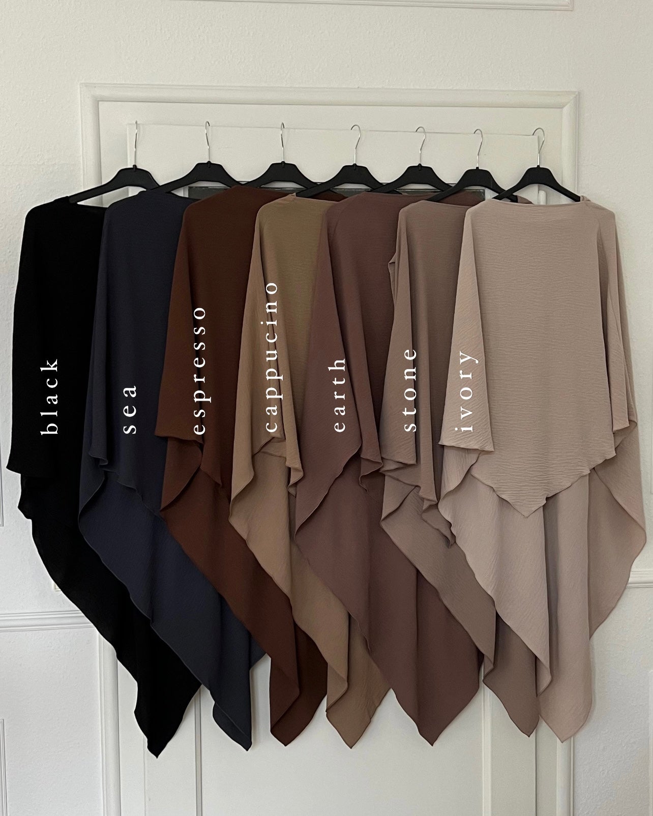 PEARLY COLLECTION Cotton Khimar CAPPUCCINO