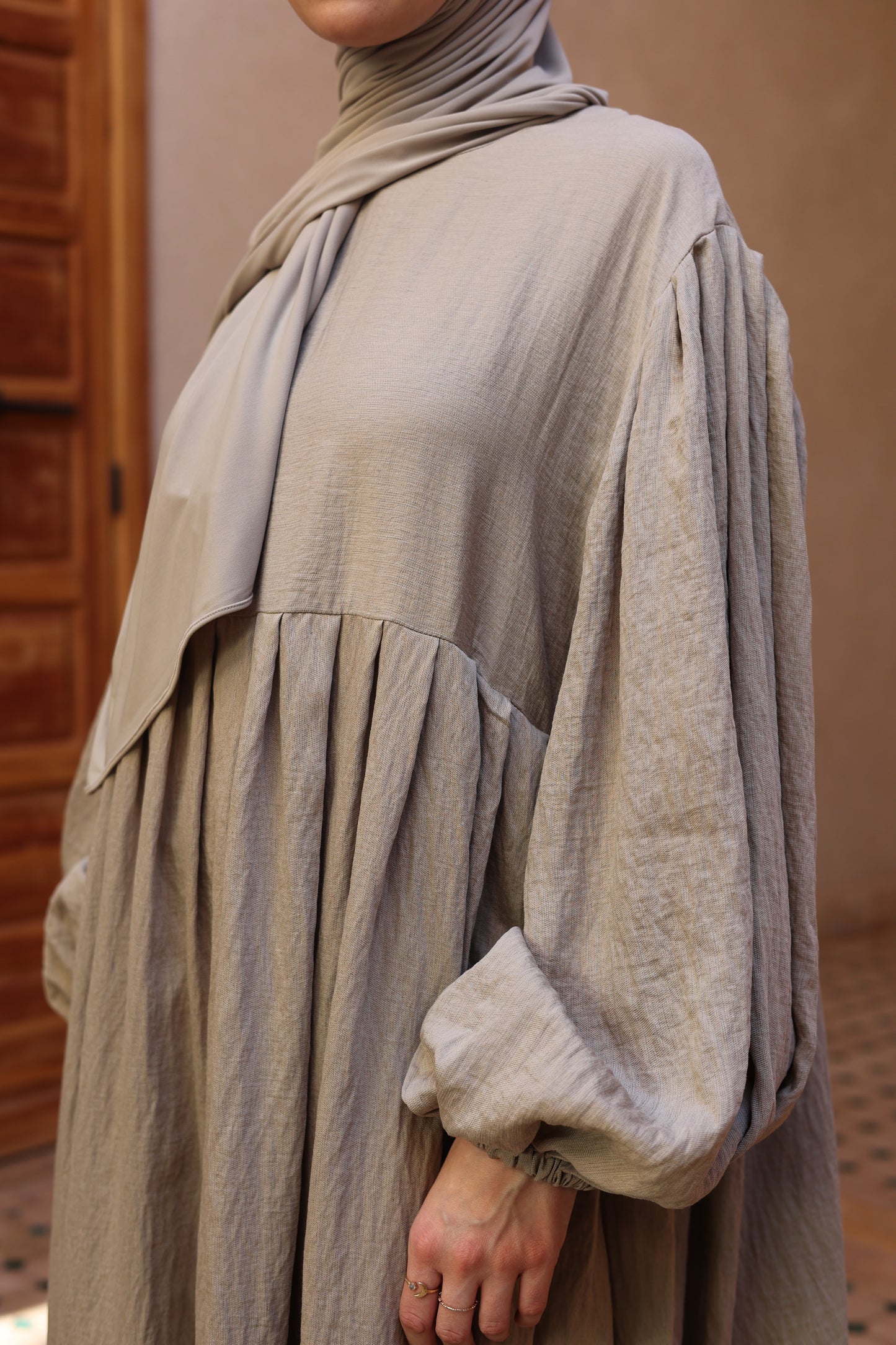 Flowy Linen Dress DESERT
