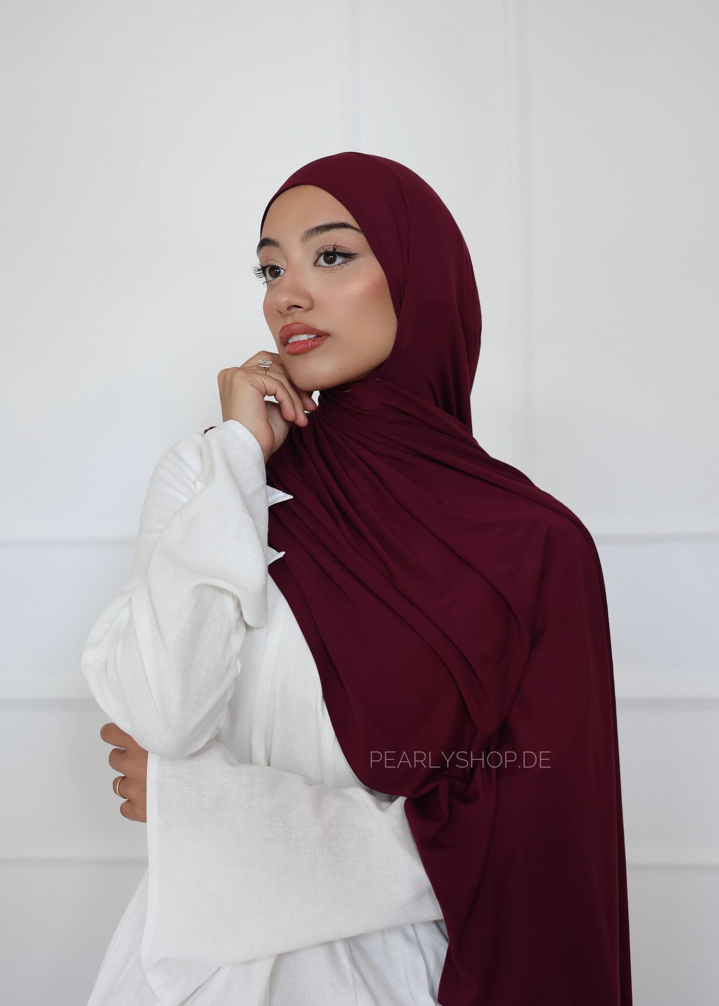 Breathable Bamboo Hijab BURGUNDY
