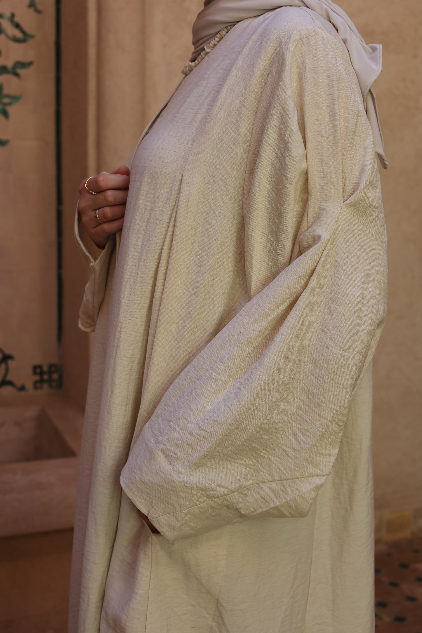 Abaya en lin BRISE D'ÉTÉ