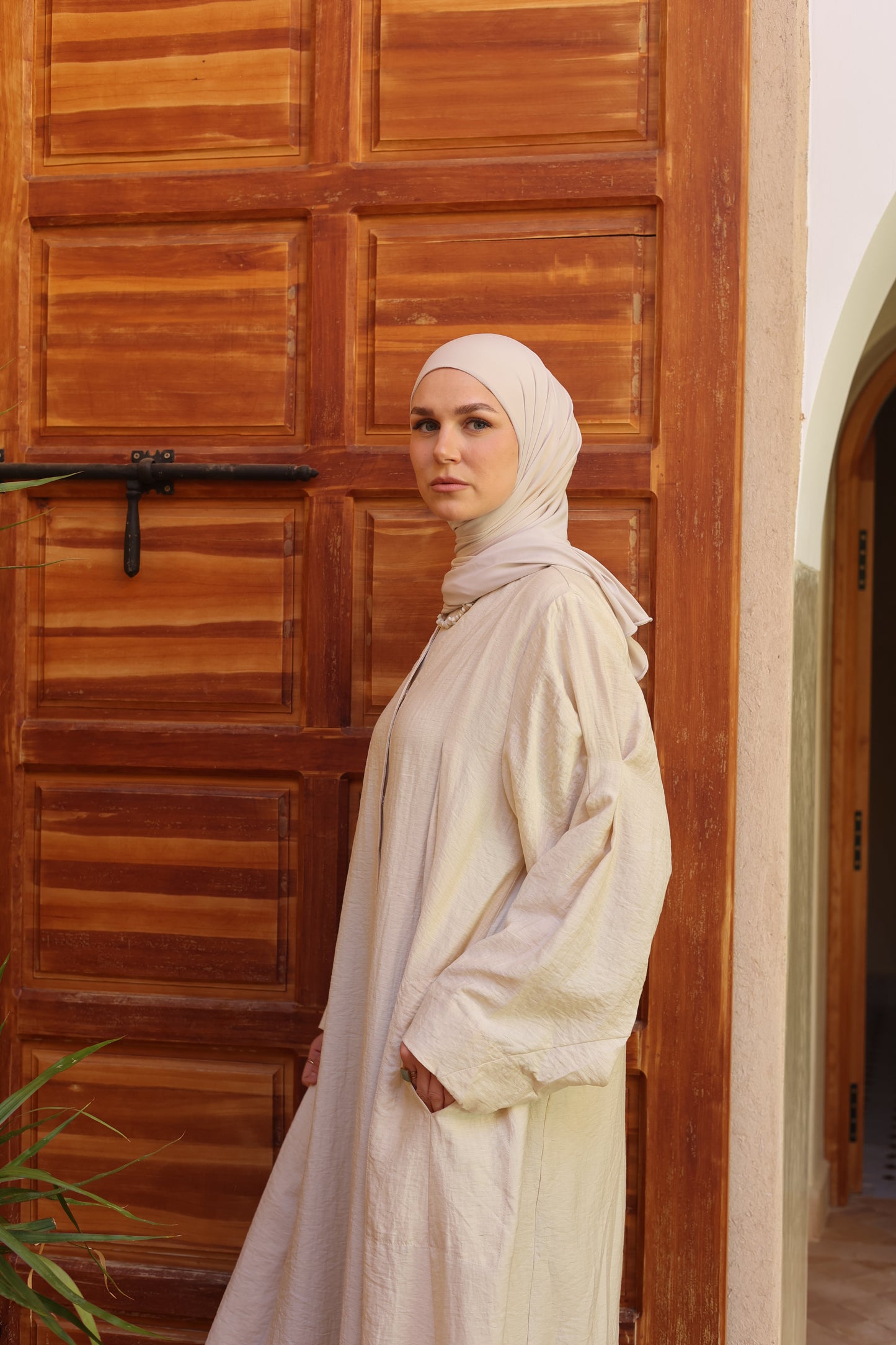 Abaya en lin BRISE D'ÉTÉ