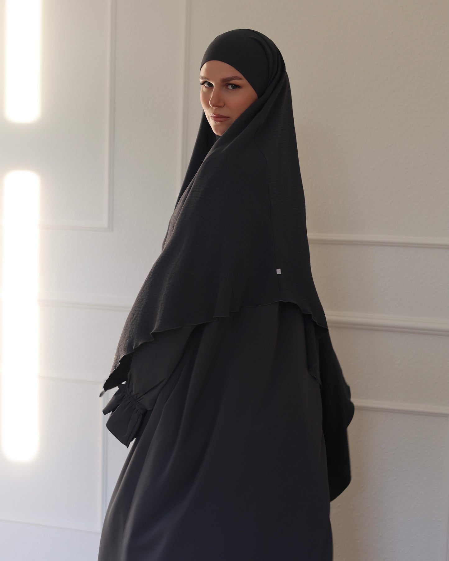 COLLECTION PEARLY Khimar en coton MER