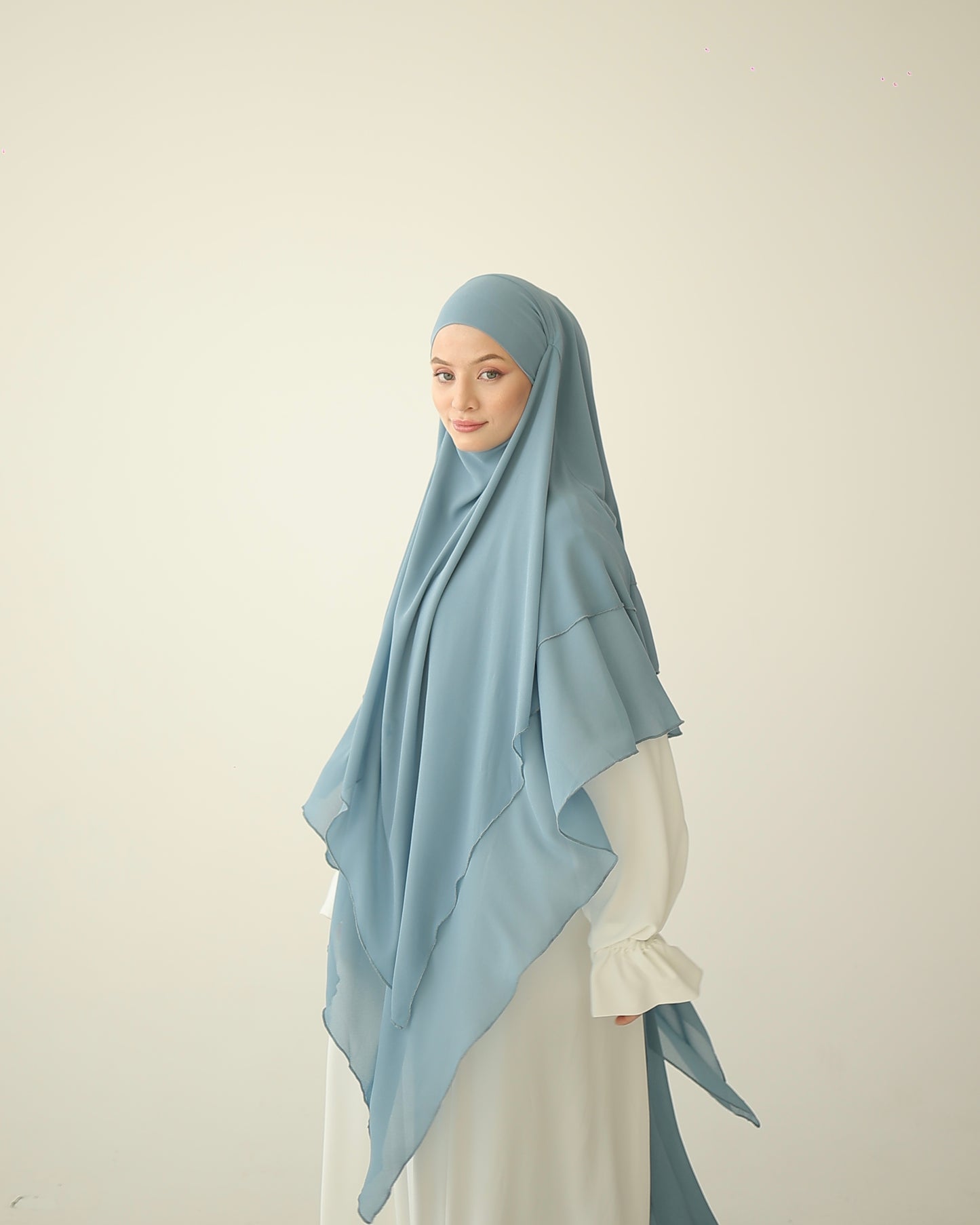 Khimar BARBE À PAPA BLEUE