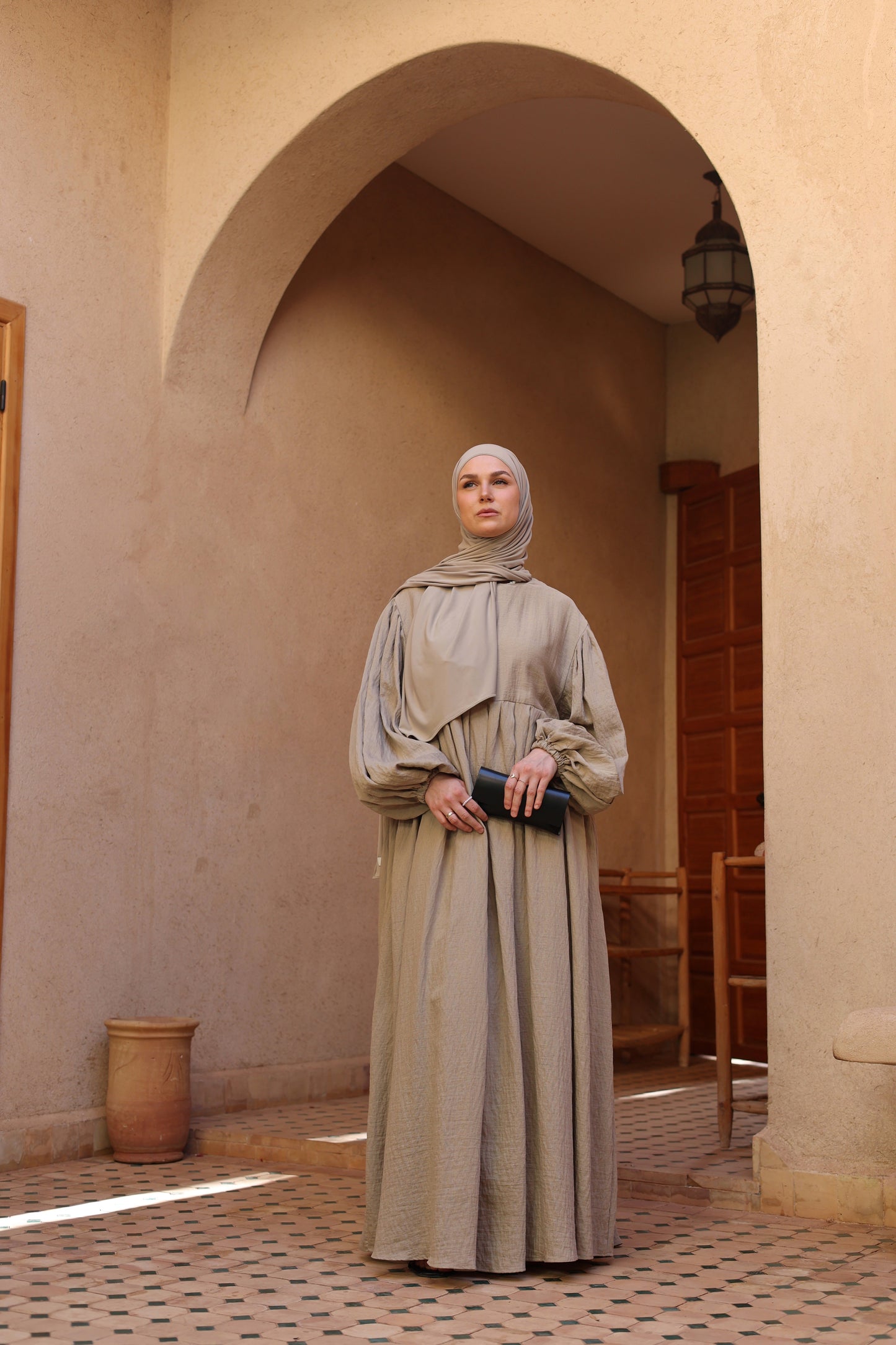 Flowy Linen Dress DESERT