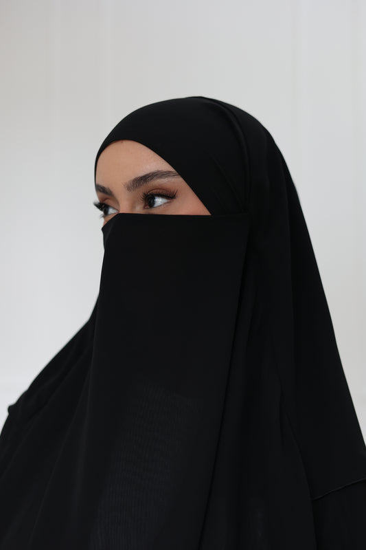 Three-layer chiffon Khimar NIGHT