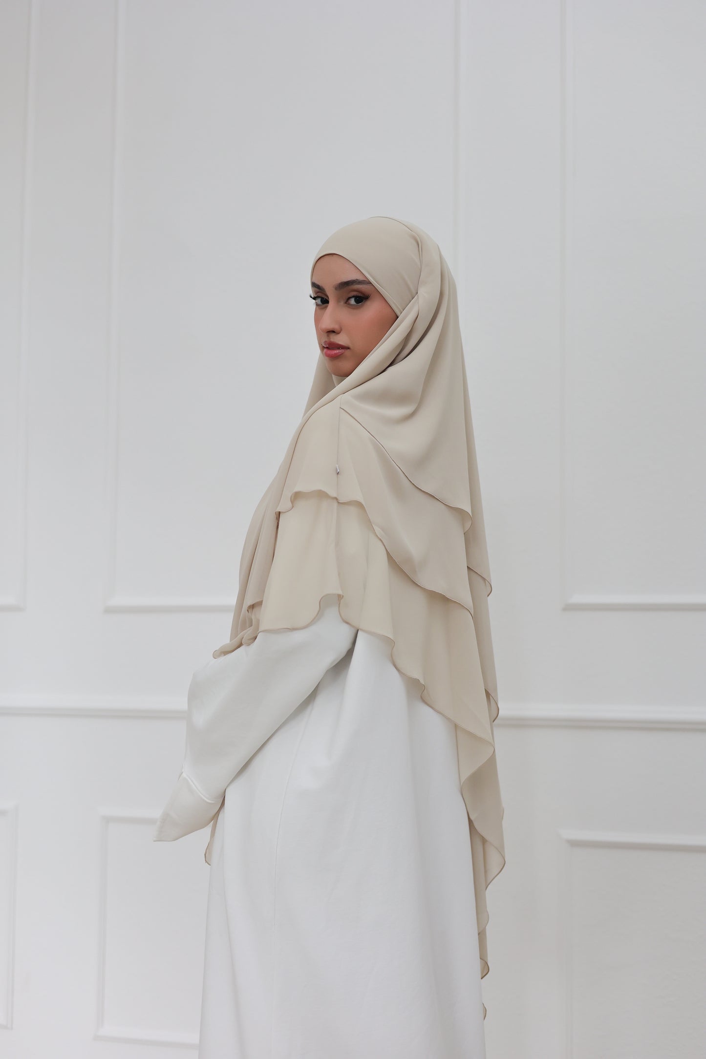 Chiffon Khimar VANILLE